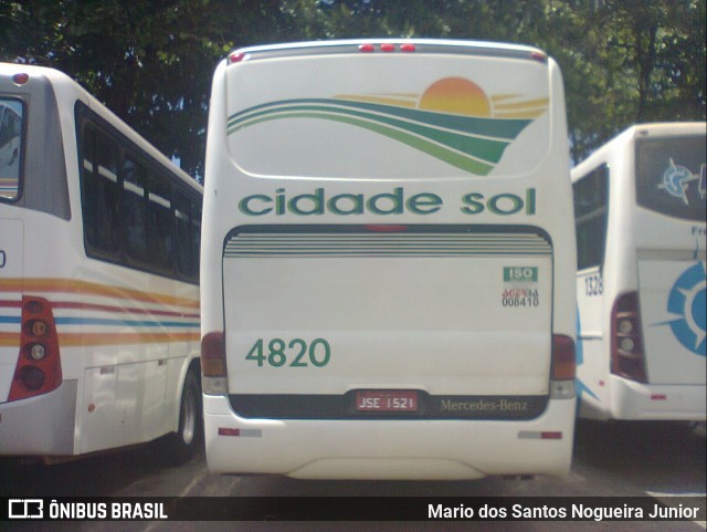 Viação Cidade Sol 4820 na cidade de Salvador, Bahia, Brasil, por Mario dos Santos Nogueira Junior. Número da foto: #6768037.