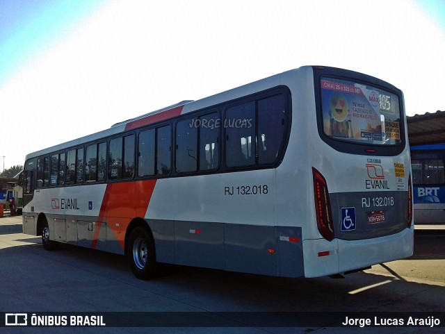 Evanil Transportes e Turismo RJ 132.018 na cidade de Rio de Janeiro, Rio de Janeiro, Brasil, por Jorge Lucas Araújo. Número da foto: #6769196.