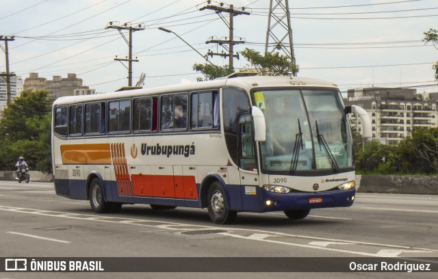 Auto Viação Urubupungá 3090 na cidade de São Paulo, São Paulo, Brasil, por Oscar Rodriguez . ID da foto: 6769612.