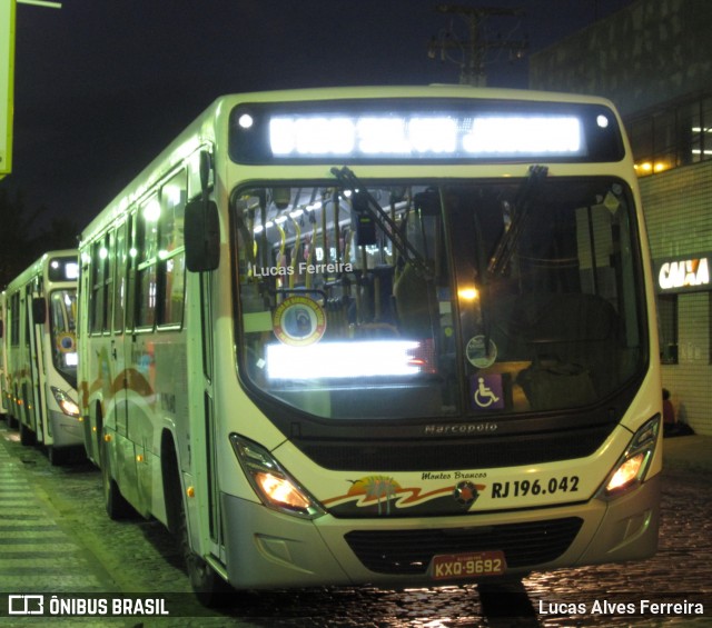 Viação Montes Brancos RJ 196.042 na cidade de Araruama, Rio de Janeiro, Brasil, por Lucas Alves Ferreira. ID da foto: 6767890.