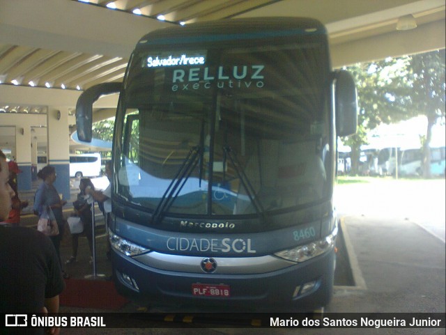 Viação Cidade Sol 8460 na cidade de Salvador, Bahia, Brasil, por Mario dos Santos Nogueira Junior. Número da foto: #6768040.