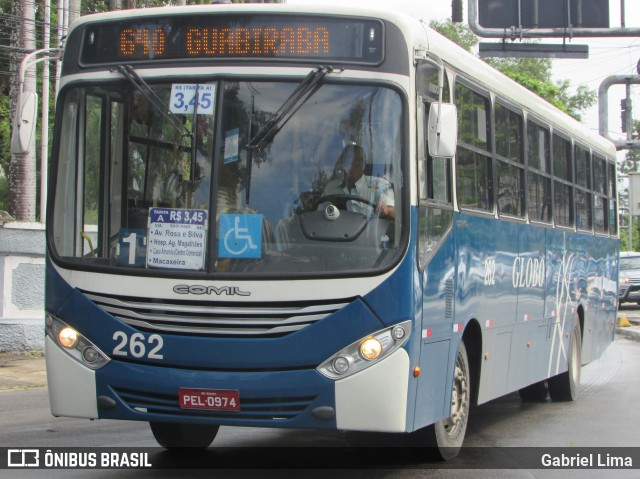 Transportadora Globo 262 na cidade de Recife, Pernambuco, Brasil, por Gabriel Lima. ID da foto: 6769651.