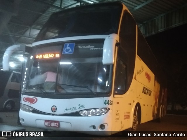 Eucatur - Empresa União Cascavel de Transportes e Turismo 4433 na cidade de Ji-Paraná, Rondônia, Brasil, por Gian Lucas  Santana Zardo. Número da foto: #6771045.