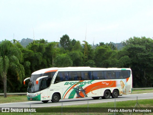 Empresa de Transportes Andorinha 6174 na cidade de Araçariguama, São Paulo, Brasil, por Flavio Alberto Fernandes. ID da foto: 6772318.