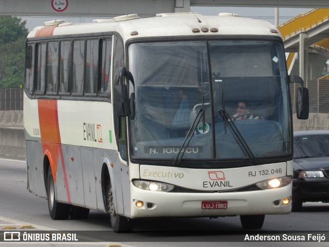Evanil Transportes e Turismo RJ 132.046 na cidade de Belford Roxo, Rio de Janeiro, Brasil, por Anderson Sousa Feijó. ID da foto: 6772934.