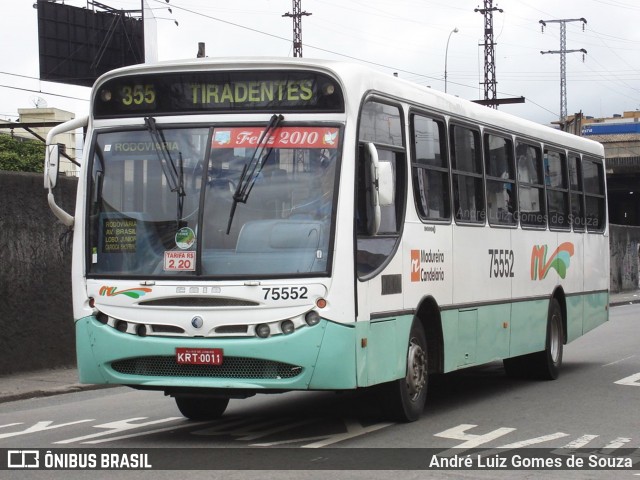 Viação Madureira Candelária 75552 na cidade de Rio de Janeiro, Rio de Janeiro, Brasil, por André Luiz Gomes de Souza. Número da foto: #6772311.