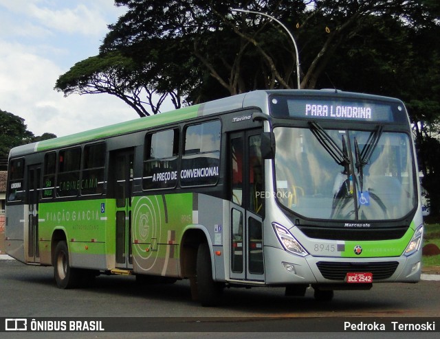 Viação Garcia 8945 na cidade de Rolândia, Paraná, Brasil, por Pedroka Ternoski. Número da foto: #6772511.