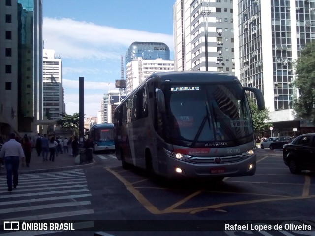 Auto Viação Urubupungá 20.110 na cidade de São Paulo, São Paulo, Brasil, por Rafael Lopes de Oliveira. ID da foto: 6771966.