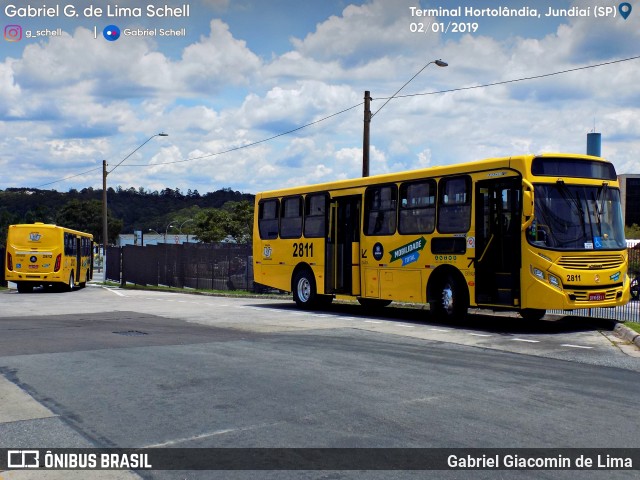 Viação Jundiaiense 2811 na cidade de Jundiaí, São Paulo, Brasil, por Gabriel Giacomin de Lima. Número da foto: #6771962.
