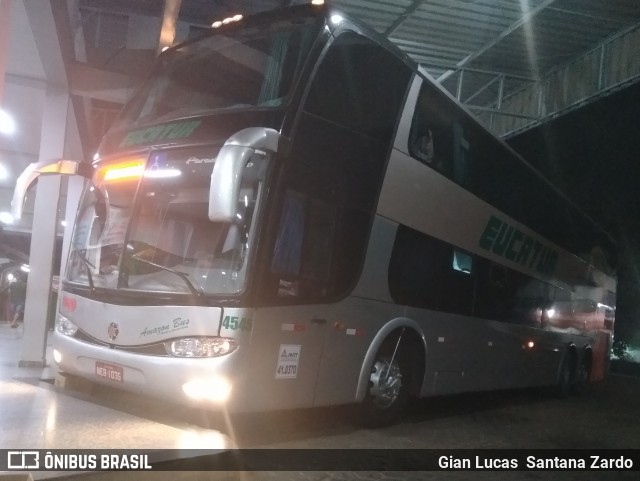 Eucatur - Empresa União Cascavel de Transportes e Turismo 4545 na cidade de Ji-Paraná, Rondônia, Brasil, por Gian Lucas  Santana Zardo. ID da foto: 6771051.