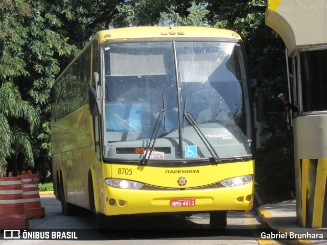 Viação Itapemirim 8705 na cidade de São Paulo, São Paulo, Brasil, por Gabriel Brunhara. Número da foto: #6770504.