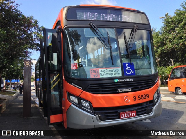 Auto Viação Transcap 8 5599 na cidade de São Paulo, São Paulo, Brasil, por Matheus Barros. ID da foto: 6771165.