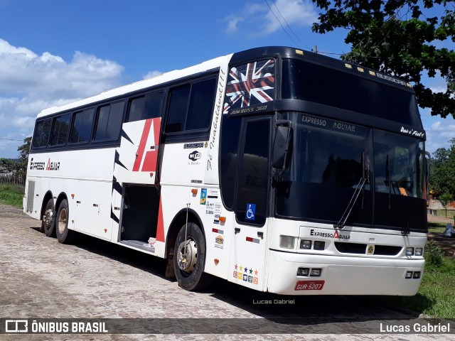 Expresso Aguiar 5207 na cidade de Santa Cruz dos Milagres, Piauí, Brasil, por Lucas Gabriel. ID da foto: 6705039.