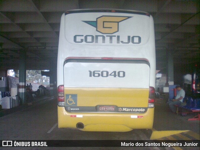 Empresa Gontijo de Transportes 16040 na cidade de Feira de Santana, Bahia, Brasil, por Mario dos Santos Nogueira Junior. ID da foto: 6705536.