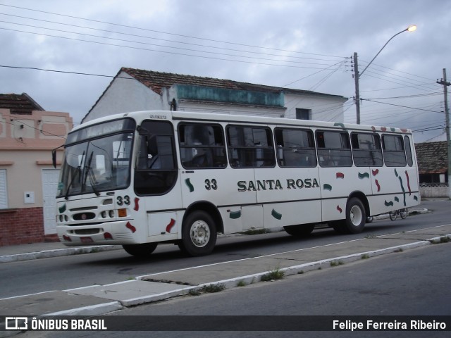 Empresa Auto Viação Santa Rosa 33 na cidade de Pelotas, Rio Grande do Sul, Brasil, por Felipe Ferreira Ribeiro. ID da foto: 6709446.