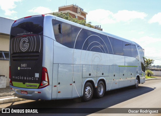Viação Garcia 8481 na cidade de Curitiba, Paraná, Brasil, por Oscar Rodriguez . Número da foto: #6709817.