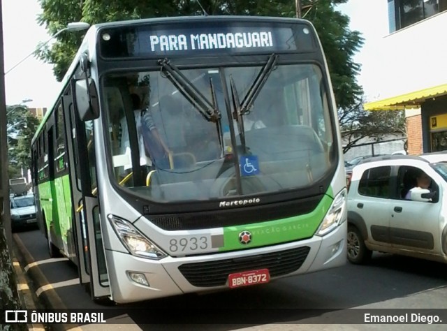 Viação Garcia 8933 na cidade de Apucarana, Paraná, Brasil, por Emanoel Diego.. Número da foto: #6709929.