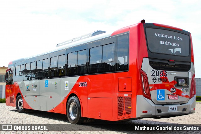 Itajaí Transportes Coletivos 2053 na cidade de Campinas, São Paulo, Brasil, por Matheus Gabriel dos Santos. ID da foto: 6711734.