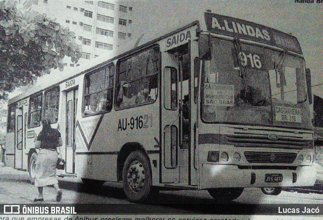 Transportes Águas Lindas AU-91621 na cidade de Belém, Pará, Brasil, por Lucas Jacó. Número da foto: #6712003.