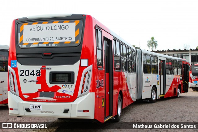 Itajaí Transportes Coletivos 2048 na cidade de Campinas, São Paulo, Brasil, por Matheus Gabriel dos Santos. Número da foto: #6710009.