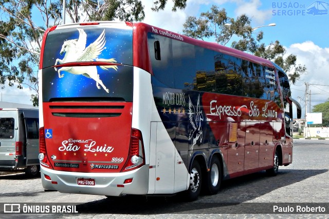 Expresso São Luiz 8060 na cidade de Caruaru, Pernambuco, Brasil, por Paulo Roberto. Número da foto: #6710457.