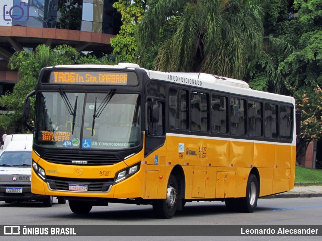 Real Auto Ônibus A41281 na cidade de Rio de Janeiro, Rio de Janeiro, Brasil, por Leonardo Alecsander. ID da foto: 6710061.