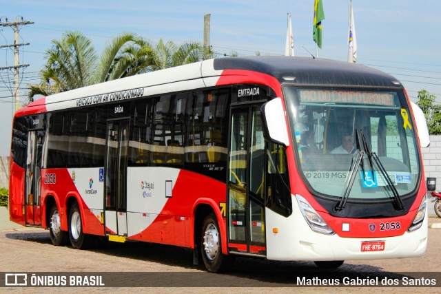 Itajaí Transportes Coletivos 2058 na cidade de Campinas, São Paulo, Brasil, por Matheus Gabriel dos Santos. Número da foto: #6711620.