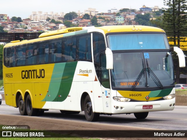 Empresa Gontijo de Transportes 14605 na cidade de Belo Horizonte, Minas Gerais, Brasil, por Matheus Adler. ID da foto: 6712770.