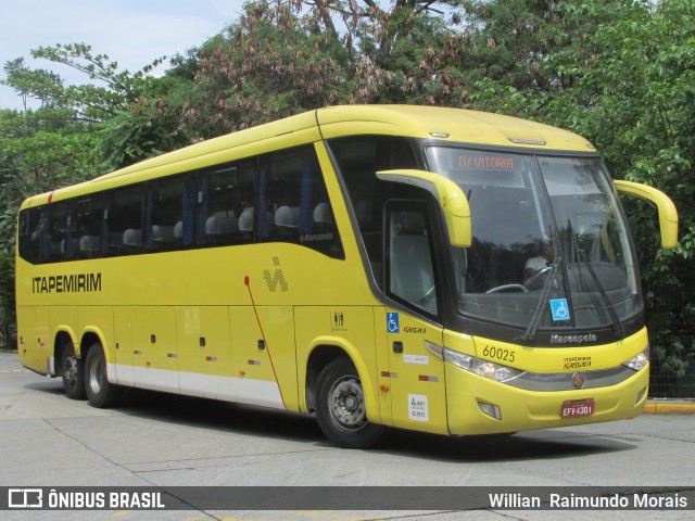 Viação Itapemirim 60025 na cidade de São Paulo, São Paulo, Brasil, por Willian Raimundo Morais. Número da foto: #6713065.
