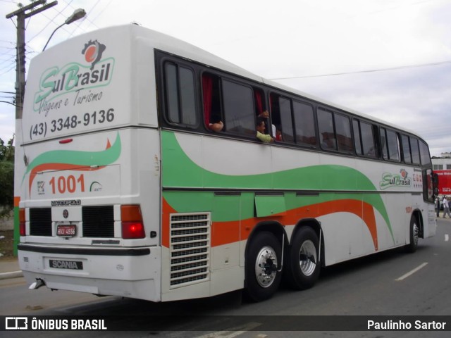 Sul Brasil Transportes Turísticos 1001 na cidade de Camboriú, Santa Catarina, Brasil, por Paulinho Sartor. ID da foto: 6713674.