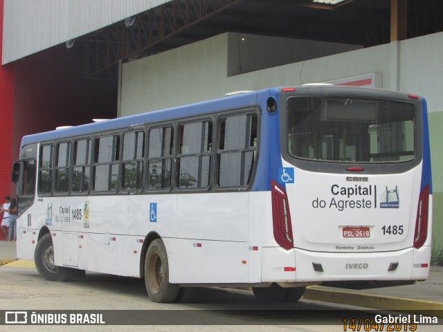 Capital do Agreste Transporte Urbano 1485 na cidade de Caruaru, Pernambuco, Brasil, por Gabriel Lima. ID da foto: 6712681.