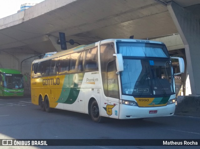 Empresa Gontijo de Transportes 11990 na cidade de Belo Horizonte, Minas Gerais, Brasil, por Matheus Rocha. Número da foto: #6713416.