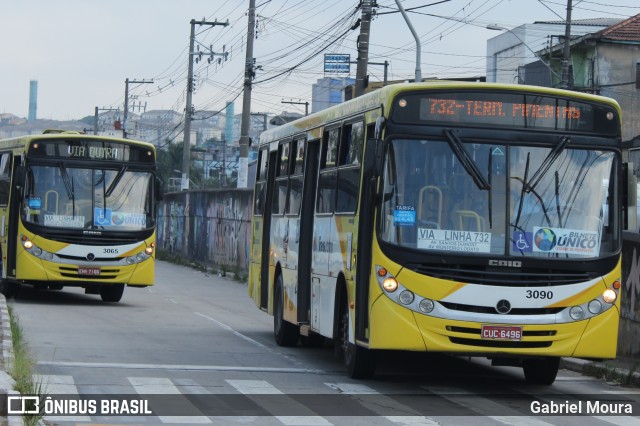 Viação Campo dos Ouros 3090 na cidade de Guarulhos, São Paulo, Brasil, por Gabriel Moura. Número da foto: #6713583.