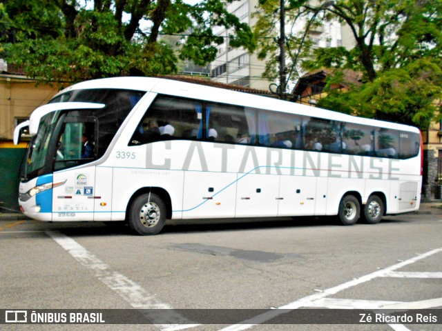 Auto Viação Catarinense 3395 na cidade de Petrópolis, Rio de Janeiro, Brasil, por Zé Ricardo Reis. ID da foto: 6712798.