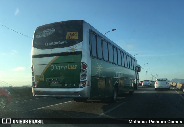 Divina Luz Transportes e Turismo RJ 611.001 na cidade de Rio de Janeiro, Rio de Janeiro, Brasil, por Matheus  Pinheiro Gomes. Número da foto: #6714648.