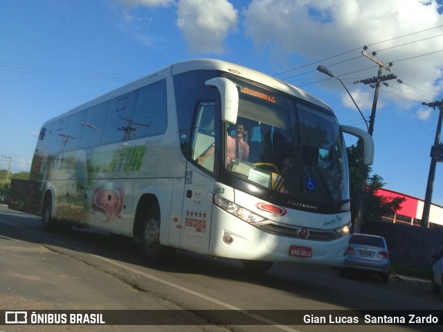 Eucatur - Empresa União Cascavel de Transportes e Turismo 4953 na cidade de Ji-Paraná, Rondônia, Brasil, por Gian Lucas  Santana Zardo. Número da foto: #6715899.