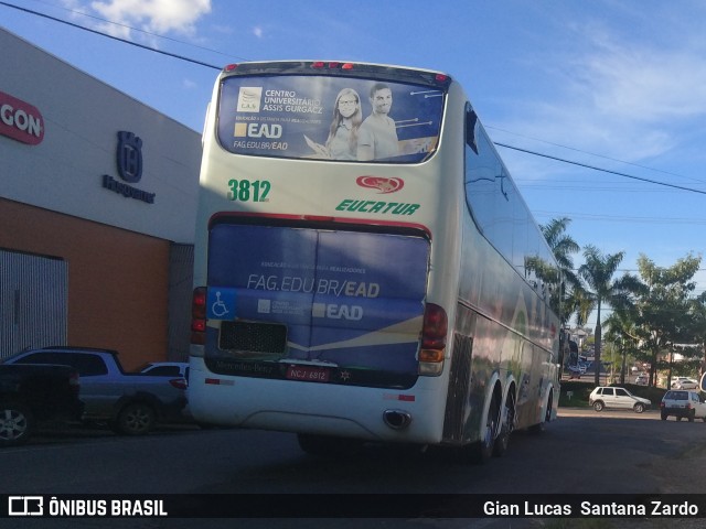 Eucatur - Empresa União Cascavel de Transportes e Turismo 3812 na cidade de Ji-Paraná, Rondônia, Brasil, por Gian Lucas  Santana Zardo. Número da foto: #6715889.