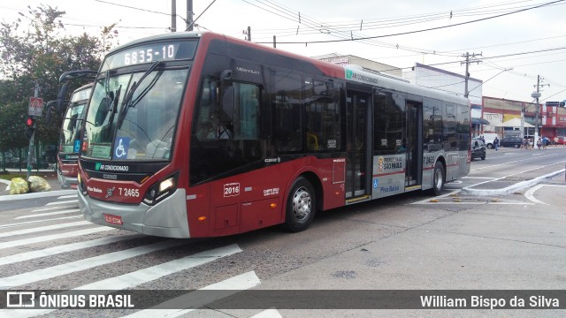Viação Campo Belo 7 2465 na cidade de São Paulo, São Paulo, Brasil, por William Bispo da Silva. Número da foto: #6715389.