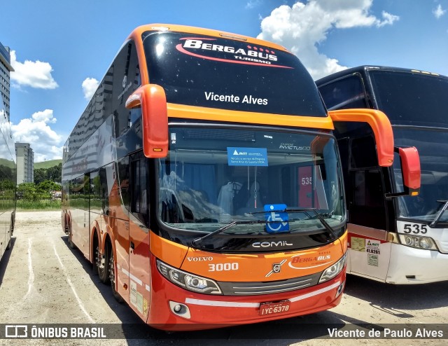 Bergabus Turismo 3000 na cidade de Aparecida, São Paulo, Brasil, por Vicente de Paulo Alves. Número da foto: #6717625.