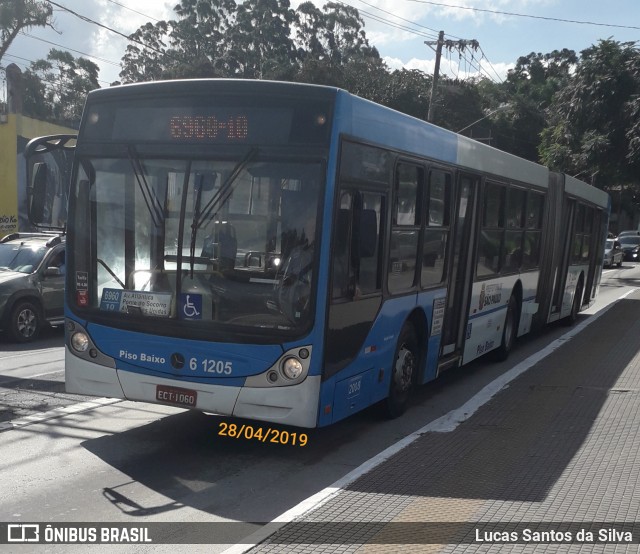Viação Cidade Dutra 6 1205 na cidade de São Paulo, São Paulo, Brasil, por Lucas Santos da Silva. Número da foto: #6715743.