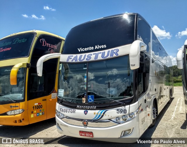 Faustur Turismo 590 na cidade de Aparecida, São Paulo, Brasil, por Vicente de Paulo Alves. ID da foto: 6715062.