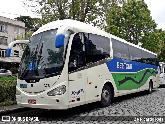 Bel-Tour Transportes e Turismo 376 na cidade de Petrópolis, Rio de Janeiro, Brasil, por Zé Ricardo Reis. ID da foto: 6716786.