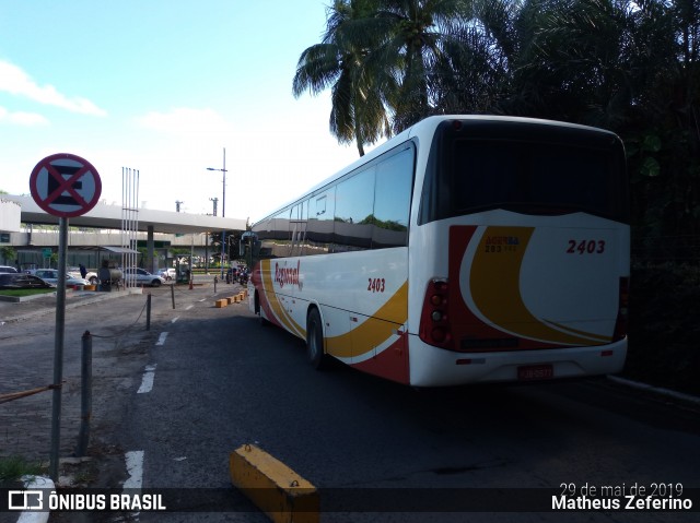 Viação Regional 2403 na cidade de Salvador, Bahia, Brasil, por Matheus Zeferino. Número da foto: #6773497.