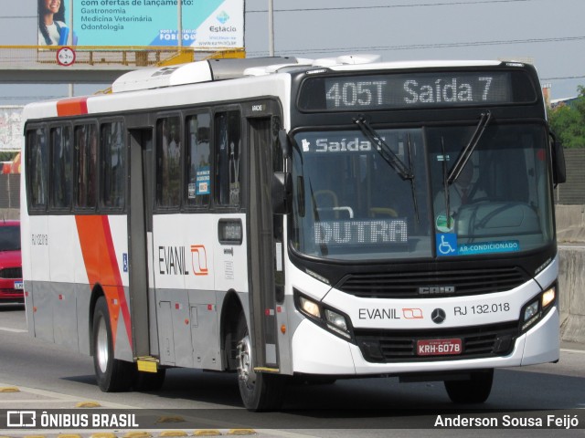Evanil Transportes e Turismo RJ 132.018 na cidade de Belford Roxo, Rio de Janeiro, Brasil, por Anderson Sousa Feijó. Número da foto: #6773768.