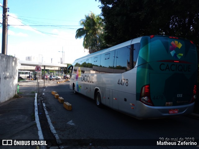 Cacique Transportes 4478 na cidade de Salvador, Bahia, Brasil, por Matheus Zeferino. Número da foto: #6774285.