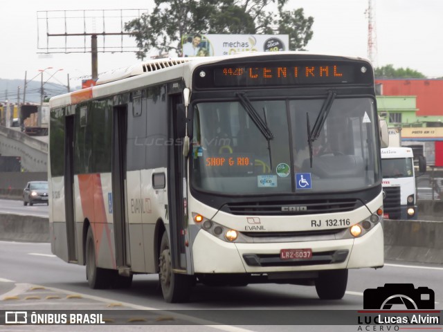 Evanil Transportes e Turismo RJ 132.116 na cidade de Nova Iguaçu, Rio de Janeiro, Brasil, por Lucas Alvim. Número da foto: #6774149.