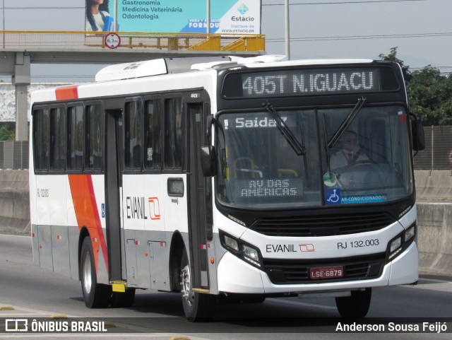 Evanil Transportes e Turismo RJ 132.003 na cidade de Belford Roxo, Rio de Janeiro, Brasil, por Anderson Sousa Feijó. ID da foto: 6773779.