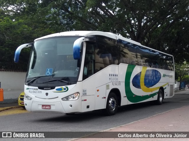 Marinho Transporte e Turismo RJ 542.005 na cidade de Rio de Janeiro, Rio de Janeiro, Brasil, por Carlos Alberto de Oliveira Júnior. Número da foto: #6796762.