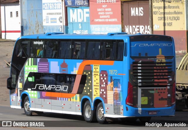 Viação Sampaio 11872 na cidade de Conselheiro Lafaiete, Minas Gerais, Brasil, por Rodrigo  Aparecido. ID da foto: 6797257.