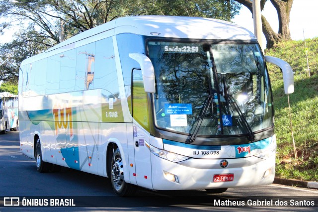 Auto Viação 1001 RJ 108.098 na cidade de Campinas, São Paulo, Brasil, por Matheus Gabriel dos Santos. ID da foto: 6799626.